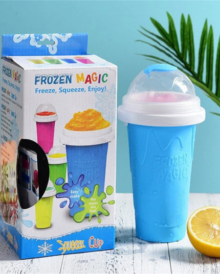 Homemade Smoothie Cup Quick-Frozen Ice Cream Milkshake Bottle Summer DIY Juice Iced Cup Freezed Portable Squeeze Slushie Cups